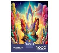 Maple Leaf Puzzle Gioco Didattico 1000 Pezzi The World in The Leaves Puzzle Intrattenimento Creativo Per Adulti Ragazzi Bambini 52x38cm/1000pcs