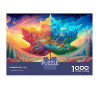 Maple Leaf World Puzzle 1000 Pezzi Cartone Resistente Ocean Art Per Collezionisti, Sfida Ultra Difficile, Gioco Festa, Miglior Regalo Per Appassionati Seri Di Puzzle 70x50cm/1000pcs
