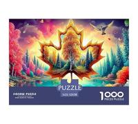 Maple Leaf WorldColossal Jigsaw Puzzles for Adults A Vast Collection of 1000 Advanced, Seemingly Impossible Challenging Puzzle Game Pieces - A Majestic Gift for Determined Adult And Young Adul