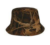 Maple Leaves And Branches Uomo Donna Bucket Hat Protezione Solare Cappello da Pescatore Pieghevole Cappello da Sole per Caccia Trekking Spiaggia Ciclismo
