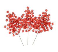 Maple Leaves Autumn Thanksgiving Decor - 3 Pieces Fall Leaves Stems | Fall Stems Branches for Vase Table Centerpiece Fireplace Thanksgiving Farmhouse