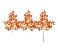 Maple Leaves Autumn Thanksgiving Decor - 3 Pieces Fall Leaves Stems | Fall Stems Branches for Vase Table Centerpiece Fireplace Thanksgiving Farmhouse
