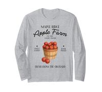 Maple Ridge Apple Farm Dolce Croccante Frutteto Raccolto Paese Maglia a Manica