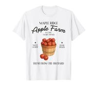 Maple Ridge Apple Farm Dolce Croccante Frutteto Raccolto Paese Maglietta
