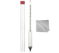 Maple Syrup Hydrometer, Easy-to-Read Sugar Meter With Baume And Scale, Handheld Tool For Measuring Boiled Sap In Home Kitchens, Baking, Canning, And Syrup Production, 9.96x0.98x0.98 In