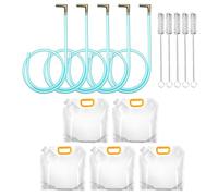 Maple Syrup Tapping Kit - Complete 5 pezzi Set | Food-Grade Silicone Sap Tubing 100 CM With Maple Spiles Drill Taps 5L Collection Bag | For Beginner Hobbyists Collecting Storing Filtering Organic