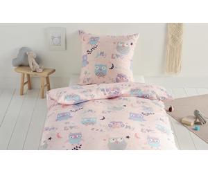 Maple Threads Set copripiumino singolo per bambini, 100% cotone spazzolato, motivo: veicoli consutruction, unicorni, auto e gufi (gufi)