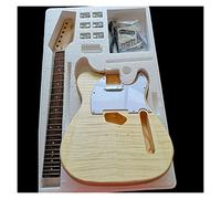 Maple Tiger Pattern Chitarra Elettrica In Acero Corpo In Tiglio Tastiera In Palissandro Combinazione Fai-da-te Corpo chitarra (Color : 3)