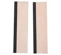 Maple Wood Bridge Saddle for Dobro Guitar | 2pcs Hard Maple with Ebony Layer | Replacement for Mountain Guitar Parts | Untrimmed Instrument Accessories