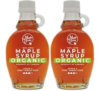 MapleFarm - Puro sciroppo d'acero Canadese BIOLOGICO Grado A (Dark, Robust taste) - 189 ml (Confezione da 2) - Pure maple syrup - succo d'acero BIO