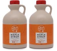 MapleFarm - Puro sciroppo d'acero Canadese Grado A, Amber Rich taste - Caraffa 1 l (Confezione da 2) - Pure maple syrup - succo d'acero