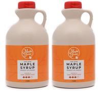 MapleFarm - Puro sciroppo d'acero Canadese Grado A, Dark Robust taste - Caraffa 1 l (Confezione da 2) - Pure maple syrup - succo d'acero