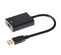 Maplin Adattatore da USB-A a HDMI V3.0, cavo da 15 cm