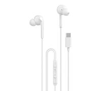 Maplin Auricolari con cavo USB-C Soft Fit, microfono e controlli integrati, cavo in TPE, 1,2 m, compatibili con iPhone, iPad, tablet, smartphone e laptop