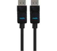 MAPLIN - Cavo da DisplayPort a DisplayPort, Compatibile 4K, 3 m, Colore: Nero