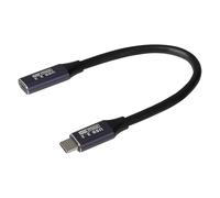 Maplin Cavo di prolunga da USB C maschio a USB C femmina V3.2 20 Gbps 240 W, 0,2 m