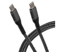 Maplin Cavo intrecciato da USB C a USB C 60 W, ricarica e sincronizzazione, 0,25 m, per Apple MacBook, iPad Pro, iPad Air, iPhone 15, telefoni Samsung Galaxy, Microsoft Surface, Google Pixel, Honor e