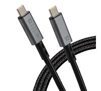 Maplin Cavo intrecciato da USB-C a USB-C V5.0, 80 Gbps, 240 W, PD 8K a 60 Hz, ricarica e dati, 1 m, per Apple MacBook, iPad Pro, iPad Air, iPhone 15, telefoni Samsung Galaxy, Microsoft Surface, Google