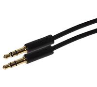Maplin - Cavo jack 3,5 mm stereo ausiliario a 3 poli, 3 m, colore: Nero