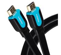 MAPLIN - Cavo Piatto HDMI con connettore Dorato, 1080p, 2K, 4K, 3 m
