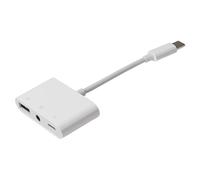 Maplin Hub multiporta, USB-C a USB-A 3.0, jack audio da 3,5 mm e porta di ricarica USB-C per MacBook, Dell XPS, Lenovo ThinkPad, Surface e altro