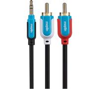 Maplin Premium - Cavo stereo da jack a 3 poli da 3,5 mm a 2 poli RCA, 5 m