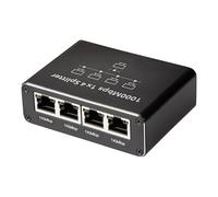Maplin Splitter Ethernet da 1 a 4, switch Gigabit Ethernet, 1000 Mbps RJ45 LAN Internet Splitter con cavo di alimentazione USB-C per computer, hub, switch, router, ADSL, TV digitale e altro ancora
