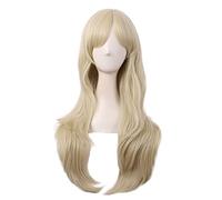 MapofBeauty 28 Pollic/70 cm Da Donna Uso Quotidiano Capelli Ricci Moda Cosplay Costume Anime Parrucche (Biondo)