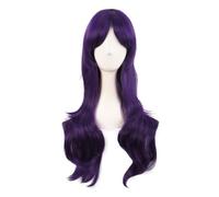 MapofBeauty 28 Pollic/70 cm Da Donna Uso Quotidiano Capelli Ricci Moda Cosplay Costume Anime Parrucche (Scuro Violetto)