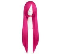 MapofBeauty 32 Pollic/80 cm Lungo Dritto Anime Costume Cosplay Festa Parrucca (Caldo Rosa)