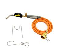 MAPP - Torcia a propano, testa della torcia a gas con tubo da 1,2 m, con innesco automatico, valvola di accensione regolabile, punta in ottone, interfaccia CGA600 per riscaldamento, brasatura,