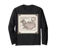 Mappa antica dell'Islanda Maglia a Manica