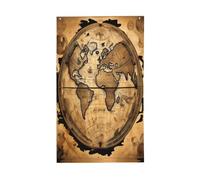Mappa antica stampa globo del mondo bandiera decorativa per esterni giardino patio cassetta postale portico veranda decorazioni display