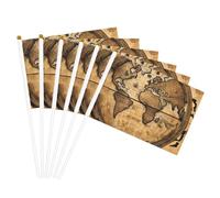 Mappa antica stampa globo del mondo facilitazione bandiera palmare leggera parata decorazione della casa eventi uso versatile