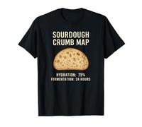 Mappa Artigianale della briciola di Pane a lievito Naturale della Scienza del Forno Arte Maglietta