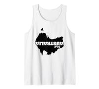 Mappa Australiana capovolta Canotta