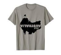 Mappa Australiana capovolta Maglietta