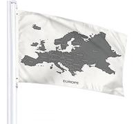 Mappa Bandiera 4x6 FT Mappa Europa Paesi Bassi Portogallo Italia Spagna Regno Unito Francia Bandiere per esterni Grandi striscioni per cortile di benvenuto Giardino per la casa Decorazione per prato