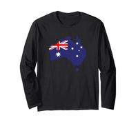 Mappa Bandiera Australia Maglia a Manica