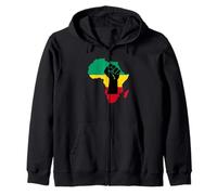 Mappa - Black Fist Africa Felpa con Cappuccio