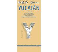 Mappa Borch Yucatan: Yucatán, Guatemala Norte, Península de Yucatán, Campeche, Mérida Centro, Mérida, Cancún & Isla Mujeres, Isla de Cozumel, Palenque, Tulúm, Tikal, Uxmal, Chichén-Itzá
