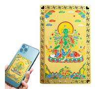 Mappa cinese - Gold Card God Wealth, The Protection Card | Luck Protection Piastre Carte, devicies forniture tradizionali compleanni vacanze Capodanno Char