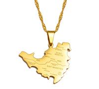 Mappa Ciondolo Collane Sint Maarten Saint Martin Island Collane Con Ciondolo Per Donne Ragazze Saint Martin Gioielli Regali Di Festa, Catena Sottile Da 45 Cm