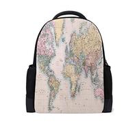 Mappa colorata del mondo di viaggio zaino portatile scuola libro borsa statua della libertà causale zaino all'aperto business escursionismo zaino campeggio borse a tracolla per studenti donne uomini