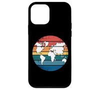 Mappa Colorata Della Terra Paesi Continente Geografia Mappa Custodia per iPhone 12 mini