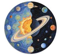 Mappa completa del sistema solare Jigsaw Puzzle Impossible 1000 Pezzi Planet Decorazione Per La Casa. Rilassamento E Intelligence Per Adulti E Ragazzi Da 14 Anni 1000pcs (67.5x67.5cm)