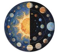 Mappa completa del sistema solare Jigsaw Puzzle Impossible 1000 Pezzi Planet Decorazione Per La Casa. Giochi Rilassamento E Intelligence Per Adulti E Ragazzi Da 14 Anni 1000pcs (67.5x67.5cm)