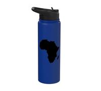 Mappa Continente Africa Stainless Steel Insulated Water Bottle