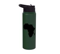 Mappa Continente Africa Stainless Steel Insulated Water Bottle