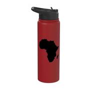 Mappa Continente Africa Stainless Steel Insulated Water Bottle